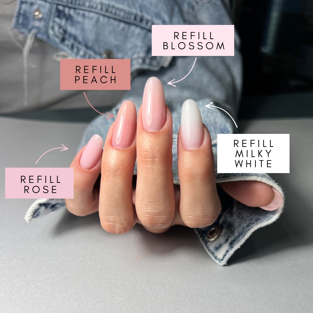 Építő zselé – Refill Milky White – galériakép 3